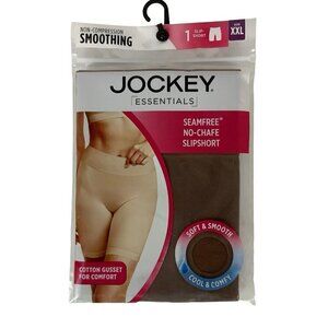 Jockey Essentials Seamfree Non-compression No-Chafe Slip Short Size 2XL Coffee